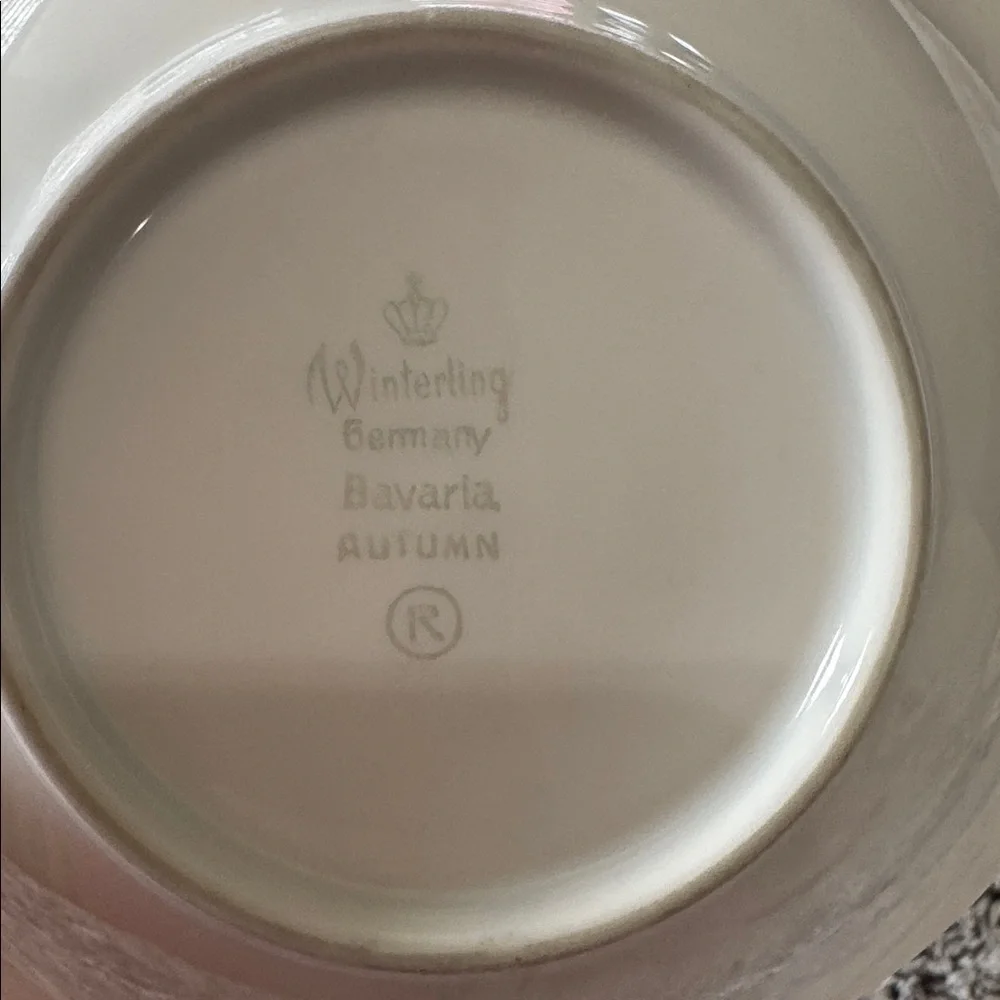 Winterling Bavaria‎ Germany Autumn Leaves Set of 4 Fruit Dessert Bowls 5.5